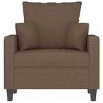 vidaXL Fauteuil Marron 60 cm Tissu