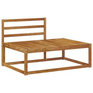 vidaXL Canapé d'extérieur extrémité Naturel 115 x 83 x 73 cm