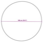 vidaXL Tapis en fausse Tafalla Crème Ø 100 cm Polyester