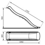 Toboggan à Eau - Crème - 175 cm