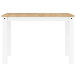 vidaXL Ensemble à manger Panama 4 Pièces blanc bois de pin massif