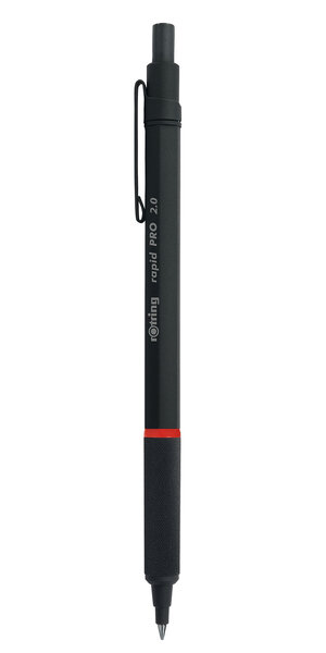 rOtring PRO Porte-mine mécanique rétractable  Noir  2.0 mm
