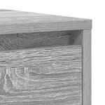 vidaXL Buffet sonoma gris 29 5x34x76 cm bois d'ingénierie