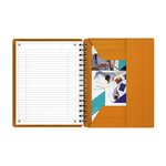 MEETINGBOOK A5+ 90g lignée 6mm couverture polypro OXFORD