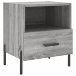vidaXL Tables de chevet 2 Pièces sonoma gris 40x35x47 5 cm