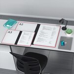 Carton à dessin A2- ACROPAQ- Rouge - 52 x 72 cm- Fermeture élastique- Dos extensible- Certifié FSC