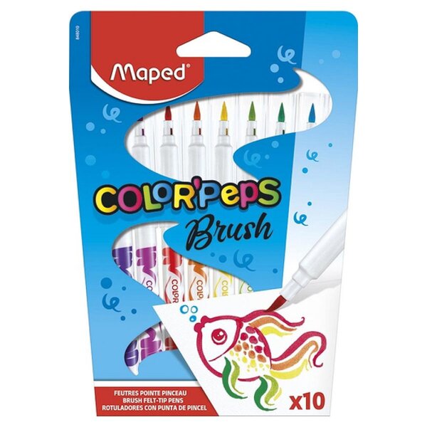 10 Feutres Color Peps Brush