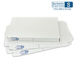 Lot de 100 boîtes pochettes carton s - hauteur 3cm - format 175x285 mm