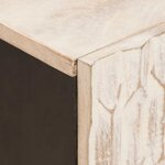 vidaXL Meuble TV avec tiroir Finition Lavage Blanc 105 x 33 x 46 cm