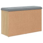 vidaXL Banc à chaussures Chêne Sonoma 82x32x50 cm Bois d'ingénierie