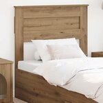 vidaXL Tête de lit Chêne artisanal 90 cm Bois d'ingénierie