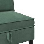 vidaXL Ensemble de meubles pour le salon 4 Pièces Vert Mer Velours