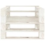vidaXL Fauteuil palette de jardin Bois Blanc