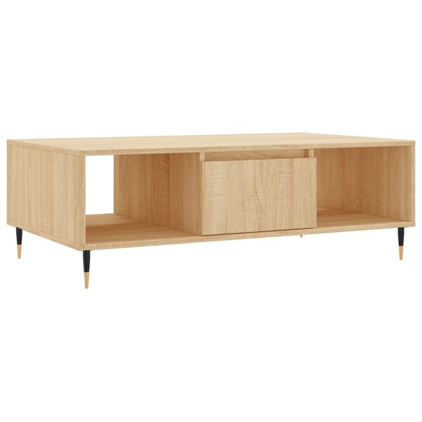 vidaXL Table basse chêne sonoma 104x60x35 cm bois d'ingénierie