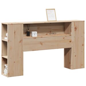 vidaXL Tête de lit avec rangement 140 cm bois massif de pin