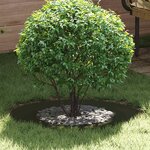 vidaXL Anneaux d'arbre plats 5 Pièces Vert olive Ø40 / 70 cm Acier