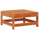 vidaXL Repose-pieds de jardin avec coussin Bois de pin massif