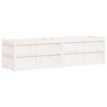 vidaXL Jardinière blanc 180x50x50 cm bois de pin massif