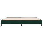 vidaXL Sommier à lattes de lit sans matelas vert foncé 180x220 cm