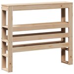 vidaXL Tête de lit avec étagères 75 cm bois massif de pin