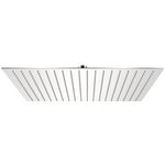 vidaXL Tête de douche plongeante carrée en acier inoxydable 50x50 cm