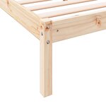vidaXL Cadre de lit extra long sans matelas 100x210 cm bois massif pin
