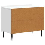 vidaXL Cabinet de chevet Blanc 62 x 34 5 x 49 5 cm Bois d'ingénierie