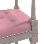 vidaXL Banc Rose 110x40x70 cm Velours