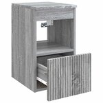 vidaXL Armoire de salle de bain Sonoma gris 30 x 44 5 x 50 cm