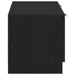 vidaXL Meuble TV Chêne noir 102 x 32 x 35.5 cm Bois d'ingénierie