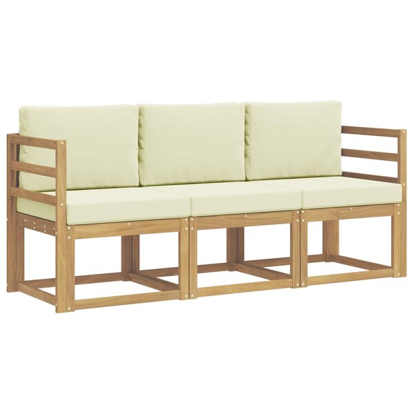 vidaXL Ensemble de canapés d'extérieur 3 pc