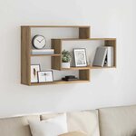 vidaXL Étagère murale chêne artisanal 104x20x58 5 cm bois d'ingénierie
