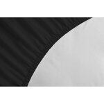 Drap Housse 100  Coton 140 x 190 cm - Bonnet 35 cm - Noir