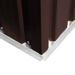 vidaXL Abri de stockage pour jardin Marron 204x132x186 cm Acier