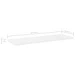 vidaXL Panneaux de bibliothèque 4 Pièces blanc bois d’ingénierie