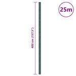 vidaXL Membrane anti-mauvaises herbes vert 4x25 m PP