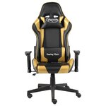 vidaXL Chaise de jeu pivotante Doré PVC