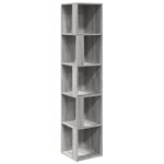 vidaXL Armoire d'angle Sonoma gris 33x33x164 5 cm Bois d'ingénierie