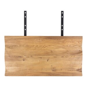 2 rallonges de table en chêne huilé avec bord ondulé 50 x 95 cm