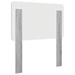 vidaXL Tête de lit Gris Sonoma 80 cm Bois d'ingénierie