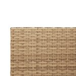 vidaXL Canapé de jardin avec table et coussins en forme de L beige