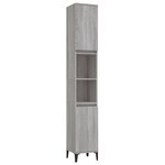 vidaXL Ensemble de meubles de salle de bain 3 Pièces Sonoma gris