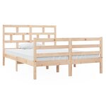 vidaXL Cadre de lit sans matelas bois massif