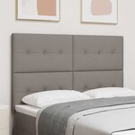 vidaXL Tête de lit LED avec bandes LED Taupe 160 cm tissu