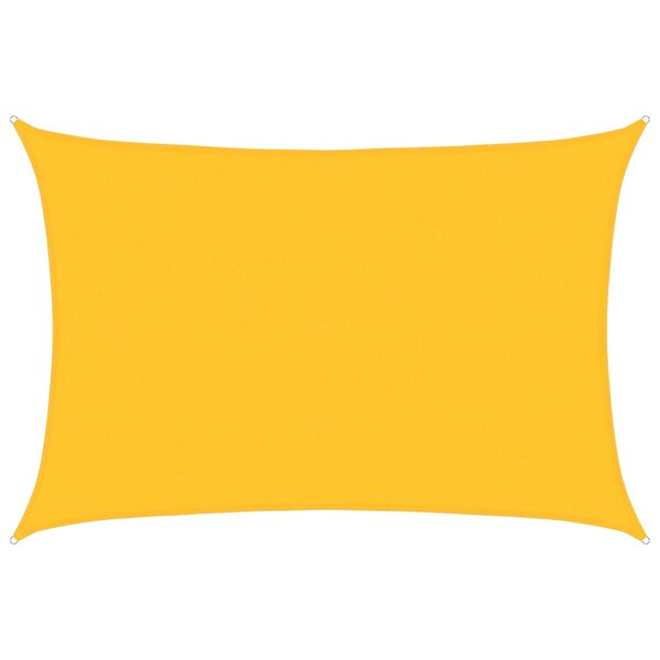 vidaXL Voile d'ombrage 160 g/m² rectangulaire jaune 5x7 m PEHD