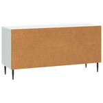 vidaXL Meuble TV Blanc 102 x 34 5 x 50 cm Bois d'ingénierie