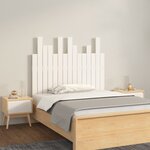 vidaXL Tête de lit murale Blanc 95 5x3x80 cm Bois massif de pin
