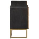 vidaXL Meuble TV avec tiroir avec étagère Laiton 105 x 30 x 50 cm
