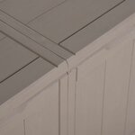 vidaXL Boîte de rangement de jardin 180 L Marron PP aspect bois