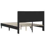 vidaXL Cadre de lit avec tête de lit Noir 140 x 190 cm Velours